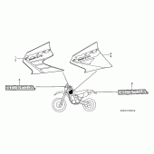 Схема вузла: Label read the manual (XR250R2 / 3) для Honda XR250
