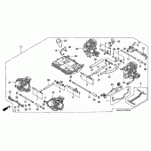 Схема узла: Карбюратор (ASSY.) для Honda VF750 Magna