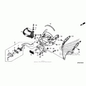 Схема вузла: Задній ліхтар (Стоп-сигнал) для Honda VT1300 Fury