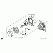 Схема узла: Фара (AR/E) для Honda VFR400