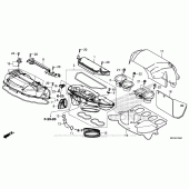 Схема вузла: Повітряний фільтр для Honda CBR1000 CBR1000RR Fireblade