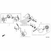 Схема вузла: Поворотники для Honda CB1100
