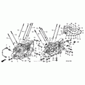 Схема вузла: Картер двигуна для Honda VT1300 Sabre