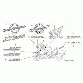 Схема узла: Label read the manual для Honda ST1300 Pan-European