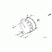 Схема вузла: Зчеплення cover для Honda GL1800 Gold Wing
