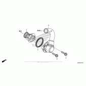 Схема вузла: Термостат для Honda CBR500 CBR500R