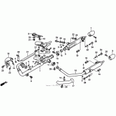 Схема вузла: Вихлопна система для Honda VT1100 Shadow ACE Tour