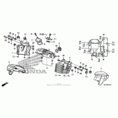 Схема вузла: Задня клапанна кришка для Honda VT1300 Fury