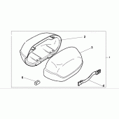 Схема узла: Big saddle bag lid для Honda NT650 Deauville