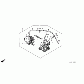 Схема узла: Карбюратор (ASSY.) для Honda XL600 Transalp