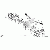 Схема вузла: Підніжки для Honda CTX700