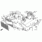 Схема узла: Радиатор для Honda CB600F Hornet