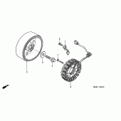 Схема вузла: Генератор для Honda CBF600