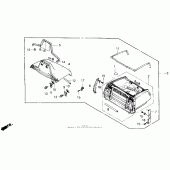 Схема узла: Trunk box set 90 для Honda GL1500 Gold Wing Special Edition