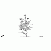 Схема вузла: Клапанна кришка для Honda CRF450 CRF450R