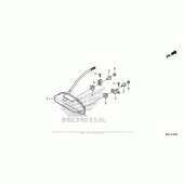 Схема вузла: Задній ліхтар (Стоп-сигнал) для Honda CBR600