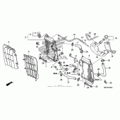 Схема вузла: Радіатор для Honda CRF450 CRF450X