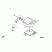 Схема вузла: Циліндр для Honda CRF450 CRF450R