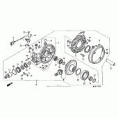 Схема узла: Final driven gear (2) для Honda ST1100 Pan-European