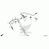 Схема вузла: Бічна підніжка для Honda VT750 Shadow Aero