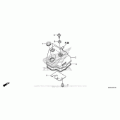 Схема вузла: Клапанна кришка для Honda CRF450 CRF450R