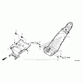 Схема узла: Заднее крыло для Honda NC700