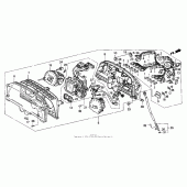 Схема узла: Панель приборов для Honda GL1500 Gold Wing Aspencade