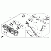 Схема вузла: Дросельна заслонка для Honda CBR600 CBR600F