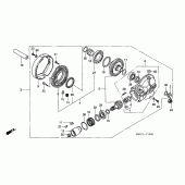 Схема вузла: Final driven gear для Honda VT750 Shadow Aero