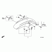 Схема вузла: Переднє крило для Honda CB1300 Super Four