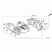 Схема вузла: Combination meter для Honda FSC600 Silver Wing