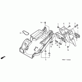 Схема узла: Заднее крыло для Honda CB600F Hornet