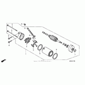 Схема вузла: Стартер електричний для Honda VTX1300