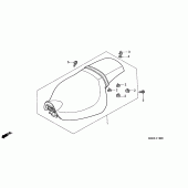 Схема вузла: Сидіння для Honda VT1100 Shadow Sabre
