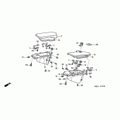 Схема узла: Cowl pocket для Honda CB1300 Super Bol D’Or