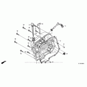 Схема вузла: Права кришка картера для Honda CMX250 Rebel