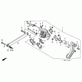 Схема вузла: Задній гальмівний супорт для Honda CBR600 CBR600F Hurricane