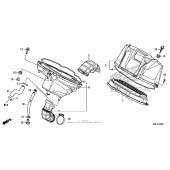 Схема узла: Воздушный фильтр для Honda CTX700