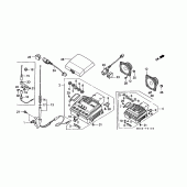 Схема вузла: Radio cassette для Honda GL1500 Gold Wing Special Edition