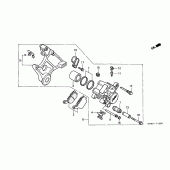 Схема узла: Задний тормозной суппорт для Honda CBR900RR CBR919RR Fireblade