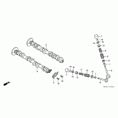 Схема вузла: Шток & Клапан для Honda CBR600 CBR600RR
