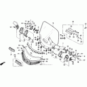 Схема узла: Se ветровое стекло 94 для Honda GL1500 Gold Wing Special Edition