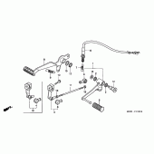 Схема вузла: Лапка гальма & Лапка перемикання для Honda CB600F Hornet
