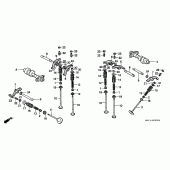 Схема вузла: Шток і Клапан для Honda XRV750 Africa Twin