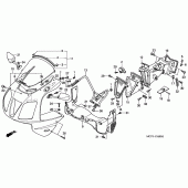 Схема вузла: Передній обтічник для Honda VTR1000 VTR SP-1