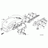 Схема вузла: Заднє крило (vtx1800c) для Honda VTX1800