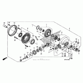 Схема вузла: Final driven gear для Honda VT1300 Interstate