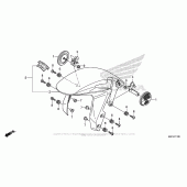 Схема вузла: Переднє крило для Honda CBR600 CBR600RR