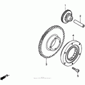 Схема узла: Привод стартера для Honda CBR900RR CBR919RR Fireblade