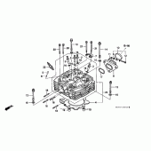 Схема вузла: Головка циліндра для Honda XR250